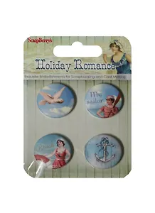 Набор фишек из металла №1 Курортный Роман (SCB340003045) (4шт) (упаковка)