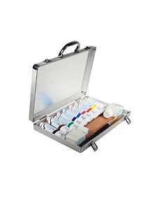 Краски акриловые 09цв 60мл "Acrilic Master" в тубах, палитра, 2 флакона 50мл, кисти 2шт., метал. кейс, Ferrario