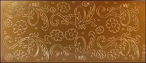 Контурные наклейки Большие листья (191200) (лист) (зол.) (10х23см)