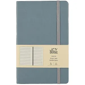 Книга для записей А5 96л лин. "Joy Book. Перед дождем" иск.кожа, тв.переплет, ляссе, резинка, инд.уп.