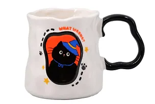 Кружка Котик в синей шляпе (керамика) (380мл) (12-202602-MSH10/9) 3150467