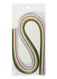 Бумага для квиллинга в пакете с подложкой (3mm) (120 листов) (52cm) серый с красным (11-23988-