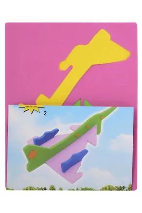 Пазл мягкий 3Д, Schreiber/Шрайбер, 21*15см, Самолет, в ассортименте 330860