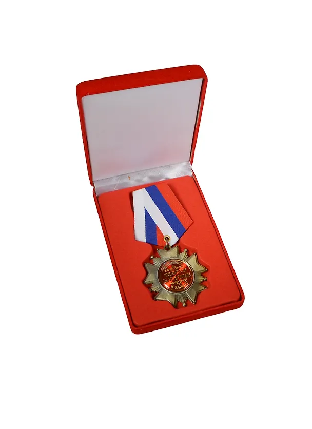 Орден металлический в бархатной коробке Любимой бабушке (553520) (5х10) 2345542 — 1