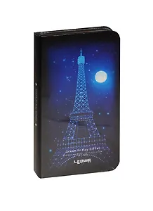 Блокнот А6 Эйфелева башня в ночи (золотой обрез) (192стр)