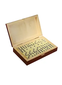 Игра Домино в деревянной шкатулке Салют (21х13х5) (123-079)