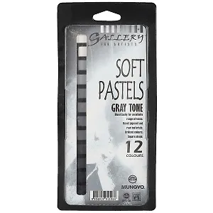 Пастель сухая мягкая «Mungyo Gray», 12 оттенков