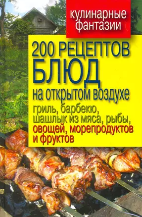 200 рецептов блюд на открытом воздухе: гриль, барбекю, шашлык из мяса, рыбы, овощей, морепродуктов и фруктов — 2267858 — 1