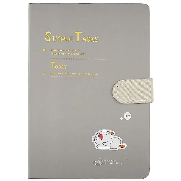 Блокнот с магнитной застежкой Котик Simple Tasks (256стр) (13х19) 2849661 — 6