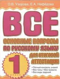 Все основные вопросы по русскому языку для итоговой аттестации. 1 класс — 2327118 — 1