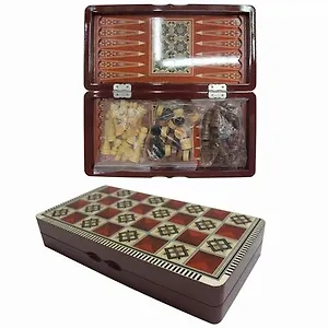 Набор настольных игр (нарды, шахматы, шашки), 20х40 см (587187)