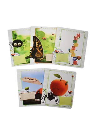 Тетрадь в линейку Academy Style, "Букашки", 18 листов, в ассортименте 236943