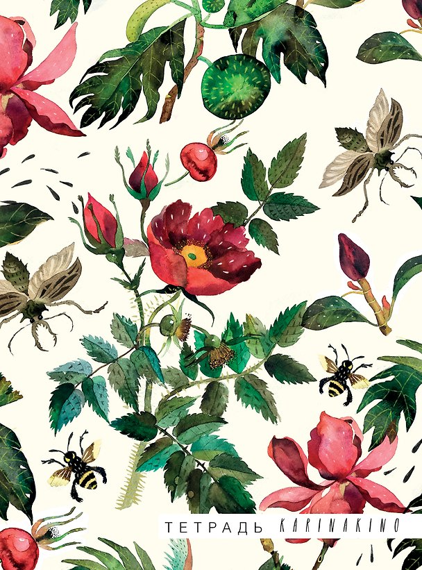 Карина Кино. Шиповник. Тетрадь (B5, 40 л., УФ-лак) 3016595 — 1