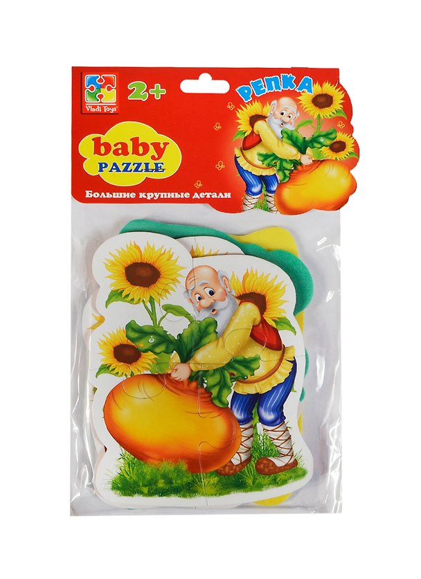 Игровой набор Мягкие пазлы Baby Puzzle Сказки Репка (VT1106-34) (2+) 2419540 — 1