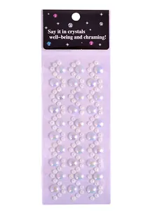 Стразы-полубусины Змейка (белые)(7*22.6)