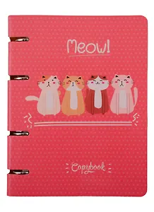 Тетрадь на кольцах в клетку Unnika, "Cute & Funny. Meow", 100 листов