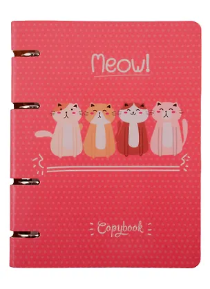 Тетрадь на кольцах в клетку Unnika, "Cute & Funny. Meow", 100 листов 252448