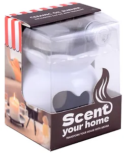 Подарочный Ароманабор Жасмин (аромалампа 1шт, свеча чайная 1шт, аромамасло 1шт) (7,5х6,5х10,2) (12-MingFeng-A003-3)