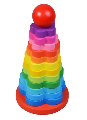 Пирамида в термоусадке, 12 колец, дерево, 2305-6 2616437