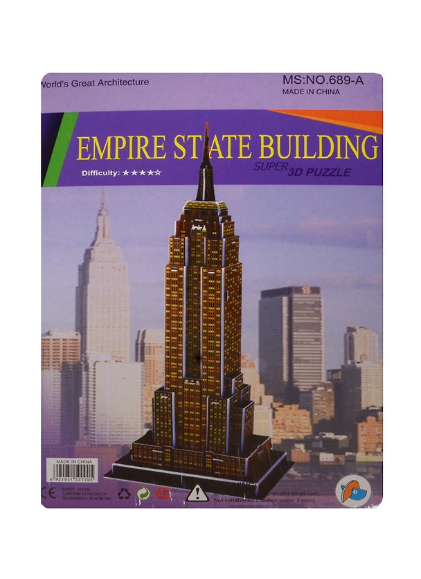 Пазл 3D Empire State Building (689-А) (11052503) (3+) (упаковка) 2476232 — 1