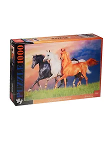Пазл Красивые лошади HATBER 1000 элементов 680х450мм