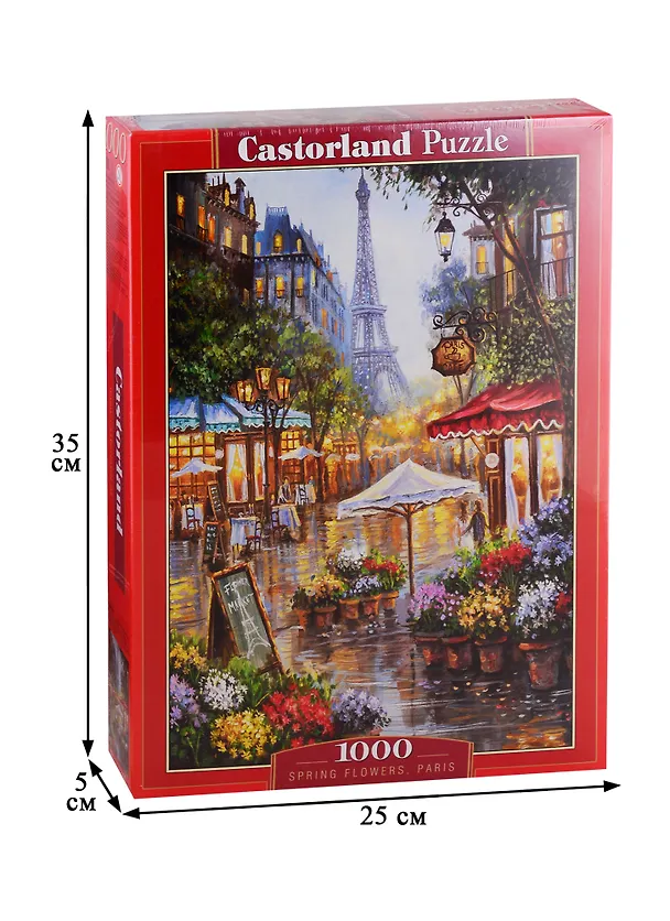 Пазл Castorland Весенние цветы, Париж, 1000 деталей C-103669 2763285 — 2