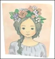 Блокнот "Девочки на празднике" Цветы в волосах (0101114) (Еж Стайл)