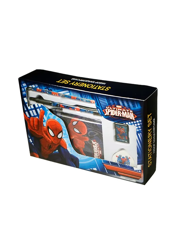 Набор канцелярский "Spider-man" (запис.книжка А6-, ручка авт., карандаш ч/г с ластиком), подар.упак., Disney 230735 — 1