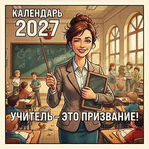 Учитель - это призвание! Календарь настенный на 2027 год (300х300 мм)