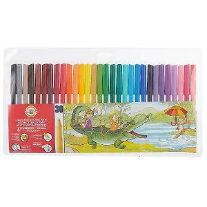 Фломастеры Koh-I-Noor, 30 цветов