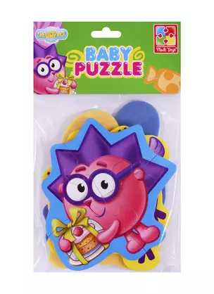 Игровой набор, ТМ Vladi Toys, Мягкие пазлы Baby puzzle Смешарики Совунья, Ежик, Крош, Кар Карыч — 2717130 — 1