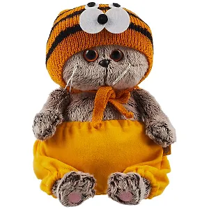 Мягкая игрушка Басик BABY в шапке тигренка (20 см) (BB-078)