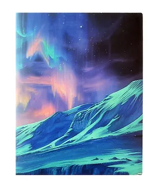 Тетрадь 80 листов в клетку "Северное сияние" 3036184