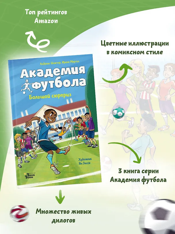 Книга Академия футбола. Большой сюрприз (Андреас Шлютер, Ирене Маргил) — 4