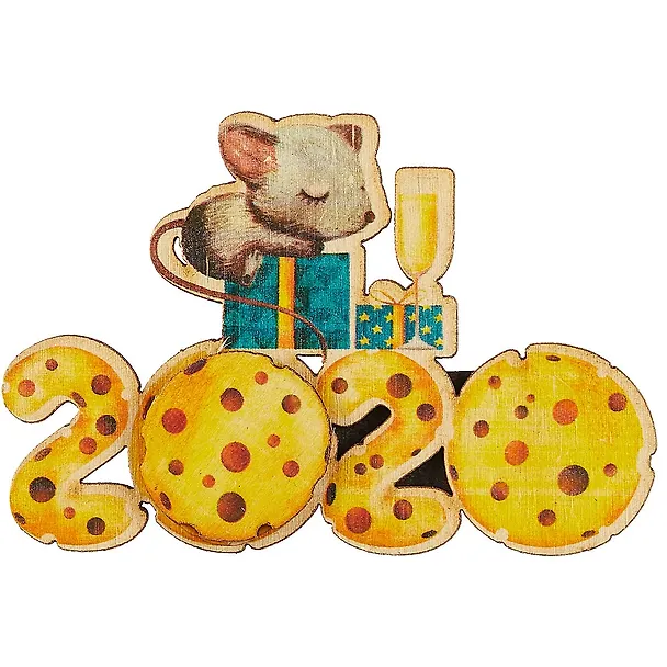 Магнит Новогодний в ассортименте (дерево) (пакет) (НГ20) 2751338 — 8