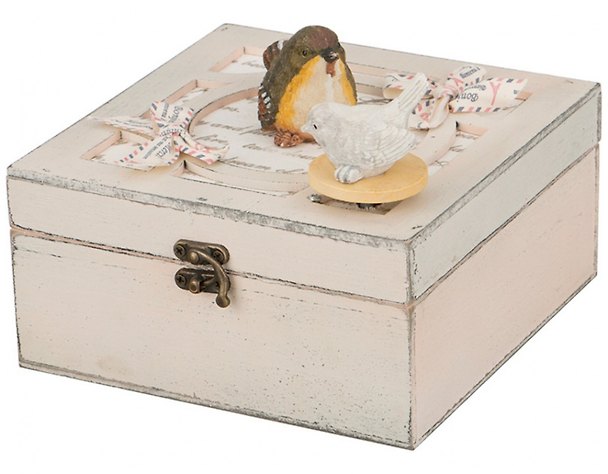 Шкатулка  Прованс Птички (17х17х13 ) (222-083) 2572434 — 1