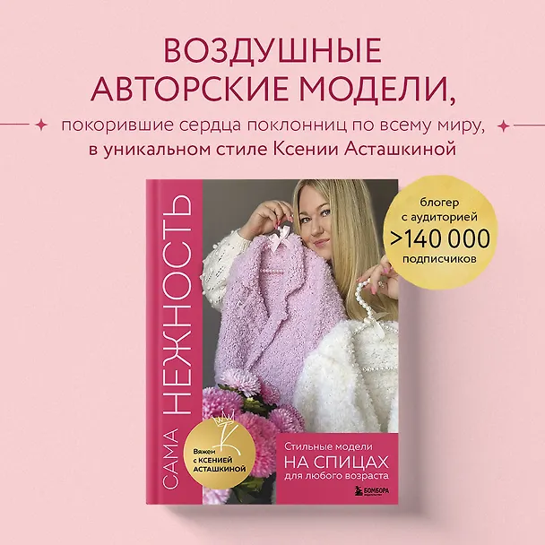 Книга САМА НЕЖНОСТЬ. Вяжем с Ксенией Асташкиной. Стильные модели на спицах для любого возраста (Ксения Асташкина) — 8