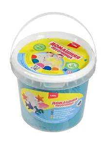 LORI Дп-011 Домашняя песочница Изумрудный песок (1кг) (набор для творч.) (3+) (ведро)