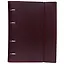 Тетрадь 120 листов, клетка, "Velvet" бордо, на кольцах, на резинке — 3104477 — 1