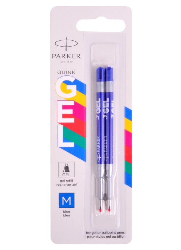 Стержень гелевый синий 0,7 мм, Gel Ball Point, Parker, 2 штуки 260503 — 1