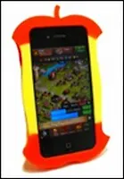 Чехол для iPhone в виде яблока красный (002214)