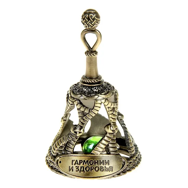 Колокольчик с камнем Гармонии и здоровья (5,5х9) (839642) 2459197 — 1