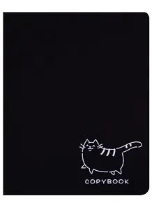 Тетрадь в клетку Paper Art, "Total Black. Философия кота", 48 листов, в ассортименте