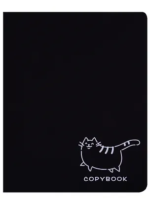 Тетрадь в клетку Paper Art, "Total Black. Философия кота", 48 листов, в ассортименте 250700