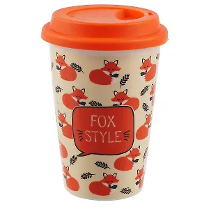 Стакан керамический Fox style (Лисы) (ПВХ бокс)