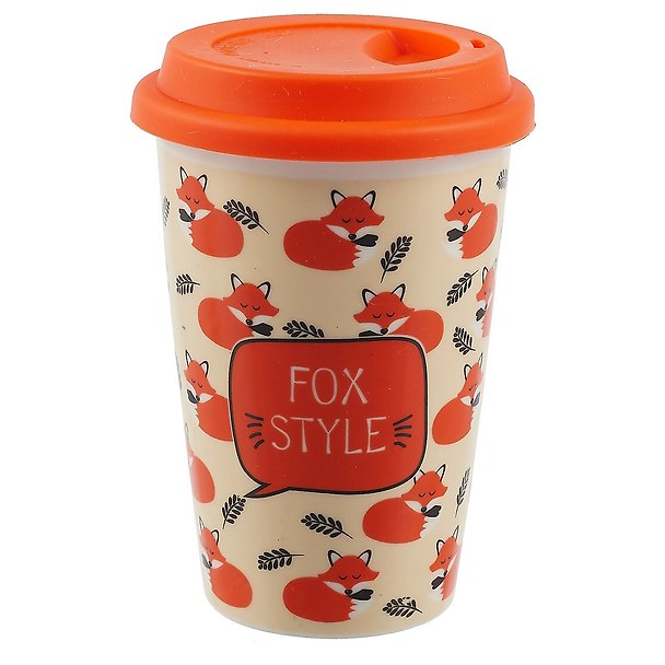 Стакан керамический Fox style (Лисы) (ПВХ бокс) 2631909 — 1