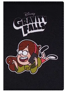 Обложка для паспорта Гравити Фолз Мэйбл 13,5х9,5см черн
