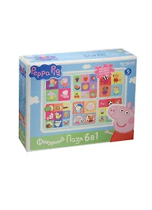 Пазл Оригами 6в1 Peppa Pig Герои и предметы (фигурный) 01567