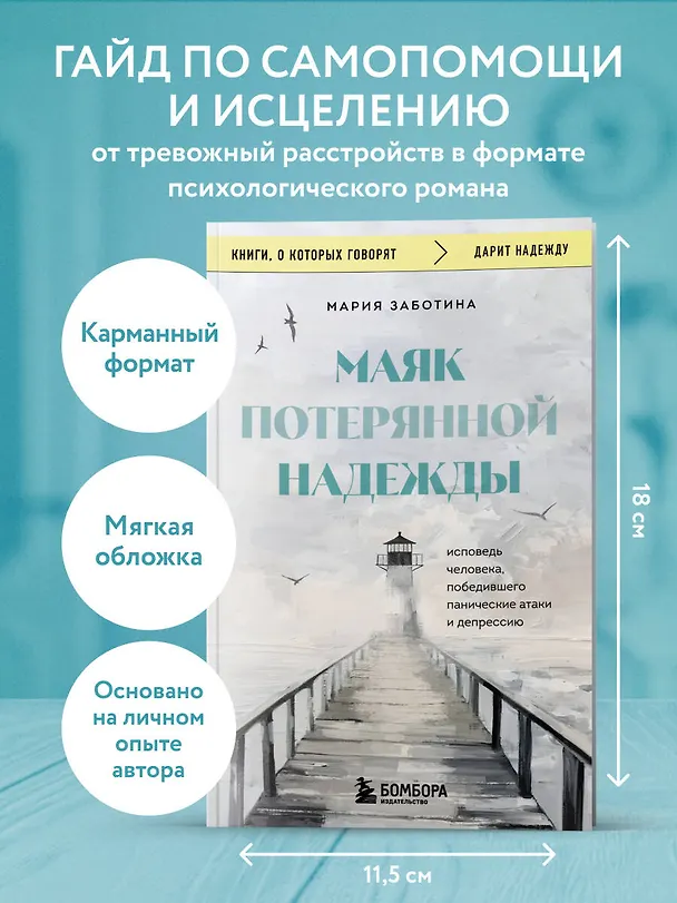 Книга Маяк потерянной надежды. Исповедь человека, победившего панические атаки и депрессию (Мария Заботина) — 5