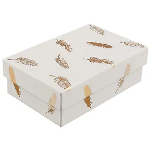 Подарочная коробка «Gold feather», маленькая
